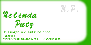 melinda putz business card